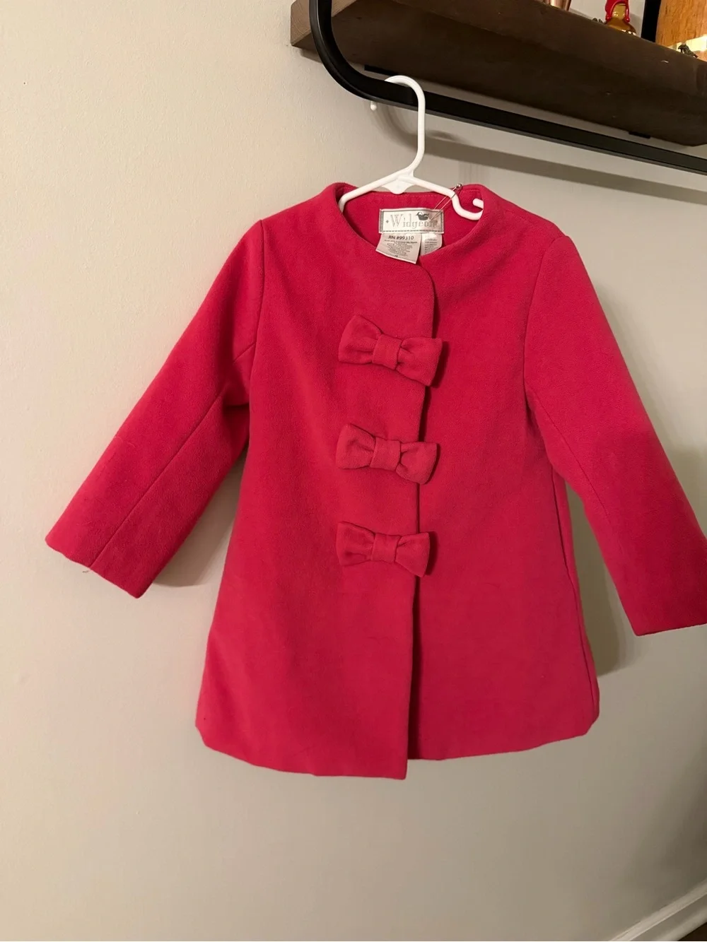 Widgeon girls pink peacoat